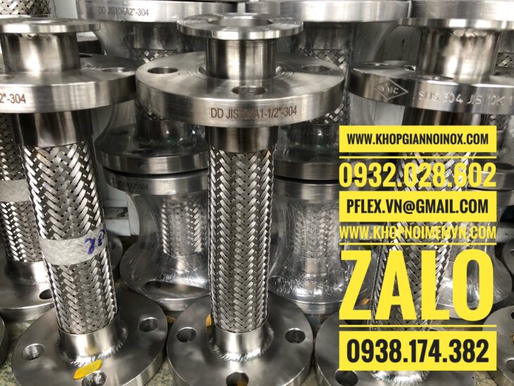 khớp nối mềm inox mặt bích-khớp nối mềm mặt bích-khớp nối mềm chống rung mặt bích