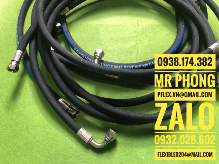 ống mềm thủy lực 4AT áp lực-ống thủy lực bọc lưới inox-ống thủy lực chịu nhiệt-ống cao su thủy lực