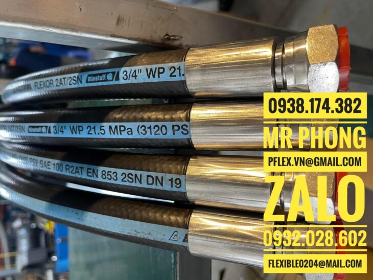 Ống thủy lực 2 lớp FLEXOR 2SN- Tuy ô thủy lực FLEXOR 2SN-Ống cao su thủy lực FLEXOR 2SN