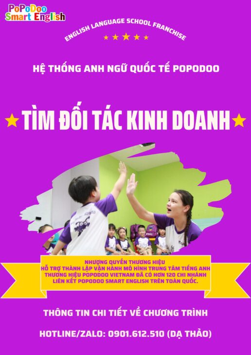 MỞ TRUNG TÂM TIẾNG ANH CÙNG THƯƠNG HIỆU NHƯỢNG QUYỀN UY TÍN TẠI VIỆT NAM, CƠ HỘI THÀNH CÔNG CAO