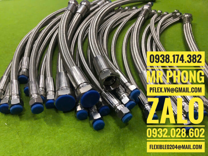 ống mềm PTFE-ống PTFE bọc lưới-ống mềm teflon-ống teflon dẫn hóa chất