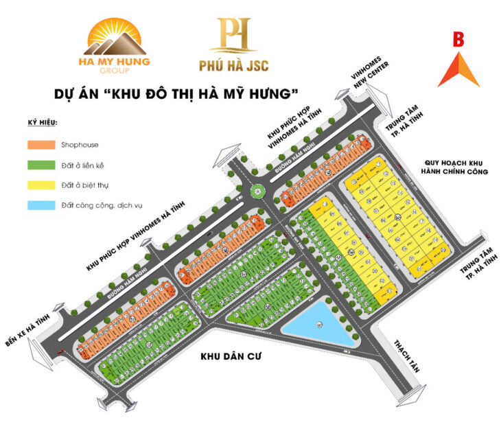 Giá 24 triệu/m2. Đất Biệt Thự, Liền Kề – Khu đô thị Hà Mỹ Hưng – Đường Hàm Nghi – TP Hà Tĩnh