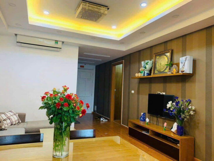Gia đình cần cho thuê căn hộ C14 Bắc Hà 3 ngủ full đồ giá 15 tr/tháng