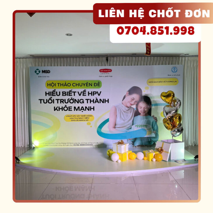 thiết kế in ấn thi công backdrop cần thơ miền tây
