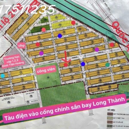 1,850tỷ sở hữu ngay lô cực đẹp N4 N5 N6 N7 N8 N9 KDC An Thuận cổng chính sân bay Long Thành