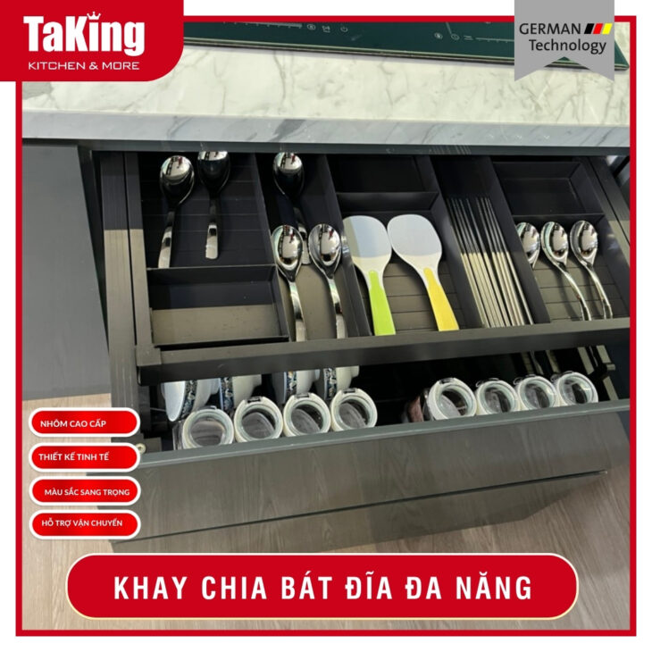Khay chia bát đĩa đa năng TaKing, chất liệu an toàn, bền đẹp