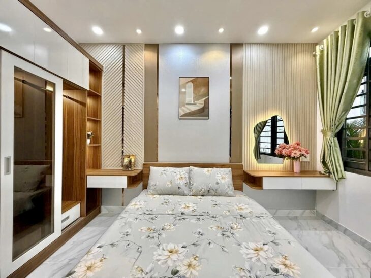 BÁN NHÀ TAM GIÁC TIỆN ÍCH LÊ VĂN THỌ, HẺM XE HƠI Đ, P14 GÒ VẤP, 3.X TỶ