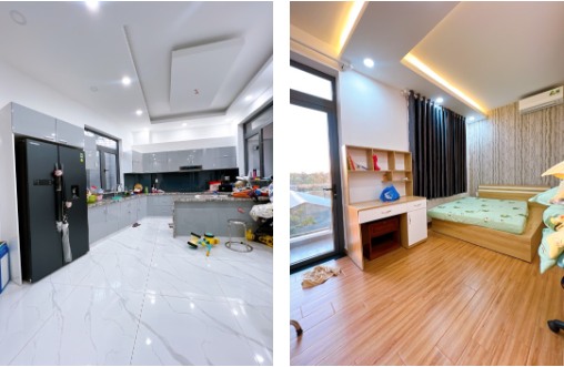 Nhà ngang khủng 9×10.5, diện tích sàn 199m2, mặt tiền đường 6m, Huỳnh Tấn Phát, Nhà Bè, sổ riêng,