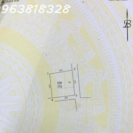 HÀNG XÓM VIN TÂY MỖ – BÁN ĐẤT TẶNG BIỆT THỰ – LÔ GÓC – NGÕ THÔNG Ô TÔ – PHÂN LÔ Diện tích : 173m2