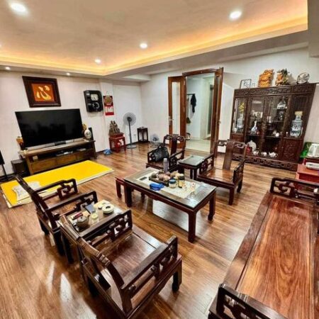 CHỦ ĐỊNH CƯ BÁN GẤP TOÀ NHÀ PHỐ HÀO NAM – ĐỐNG ĐA, KINH DOANH Ô TÔ: 62,M, 7T, MT: 6M