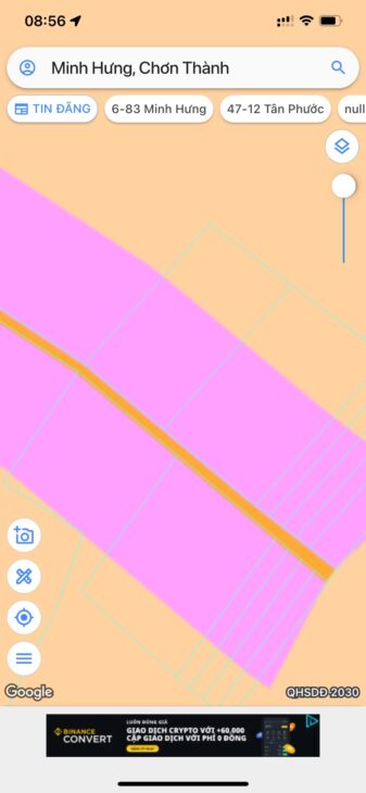 Bán nhanh khu đất kcn giá tốt 850m2 15m ngang chỉ 350 triệu Chơn Thành Bình Phước