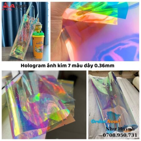 màng nhựa pvc dẻo hologram 7 màu tại Hà Nội