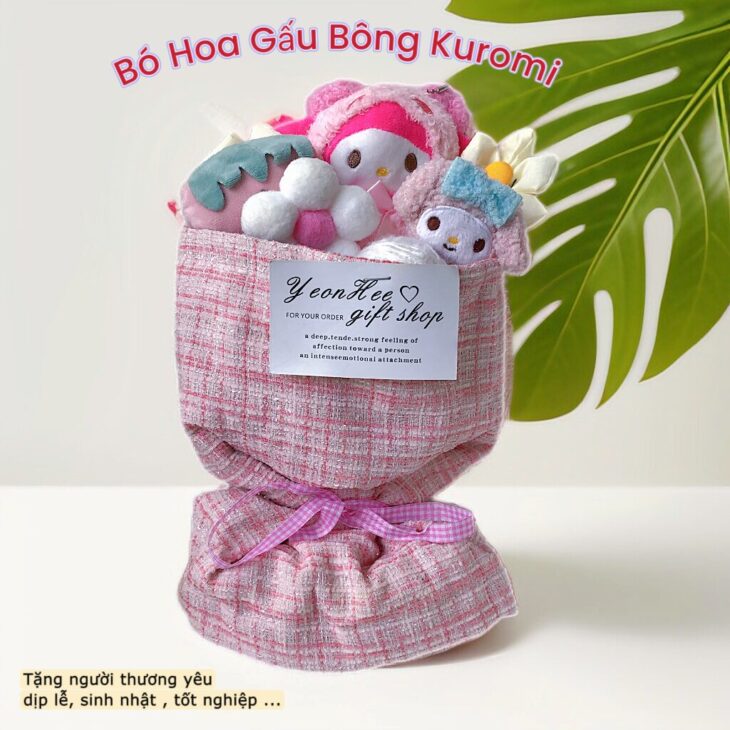 Bó hoa gấu bông tặng người thương yêu có sẵn cần thơ