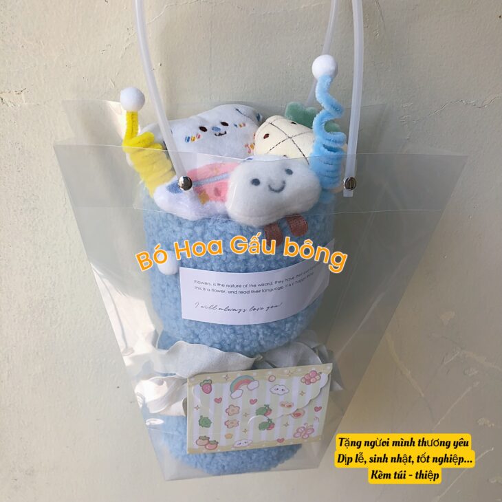 Bó hoa gấu bông tặng người thương yêu có sẵn cần thơ