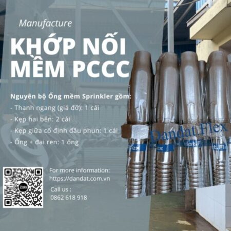 Khớp Nối Mềm PCCC| Dây mềm nối đầu phun sprinkler, Ống mềm kết nối đầu phun Sprinkler – Giải Pháp