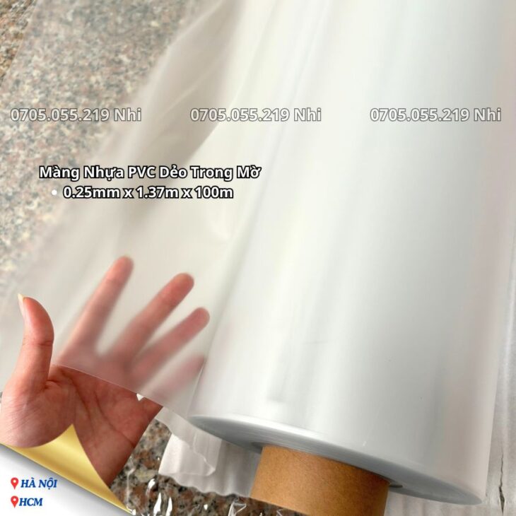 Màng Nhựa Pvc Dẻo Trong Có Bột Không Gia Áp Altek 0.05mm 0.06mm 0.07mm 0.08mm 0.1mm 0.12mm 0.15mm