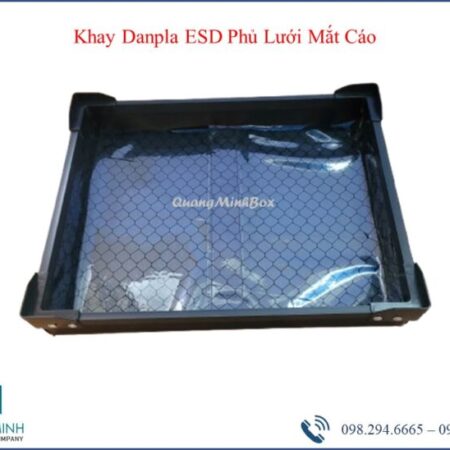 Khay Danpla ESD Phủ Lưới Mắt Cáo