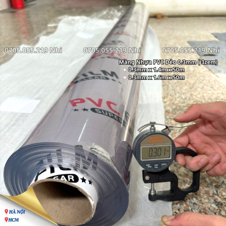 Màng Nhựa Pvc Dẻo Trong Có Bột Không Gia Áp Altek 0.05mm 0.06mm 0.07mm 0.08mm 0.1mm 0.12mm 0.15mm