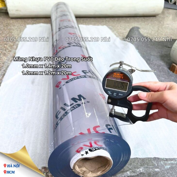 Màng Nhựa Pvc Dẻo Trong Có Bột Không Gia Áp Altek 0.05mm 0.06mm 0.07mm 0.08mm 0.1mm 0.12mm 0.15mm