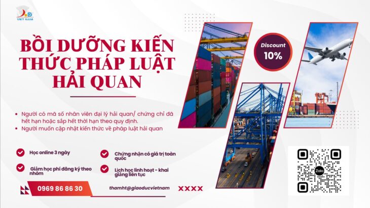 Khóa đào tạo bổ sung kiến thức pháp luật hải quan và gia hạn thẻ nhân viên đại lý 0969868630