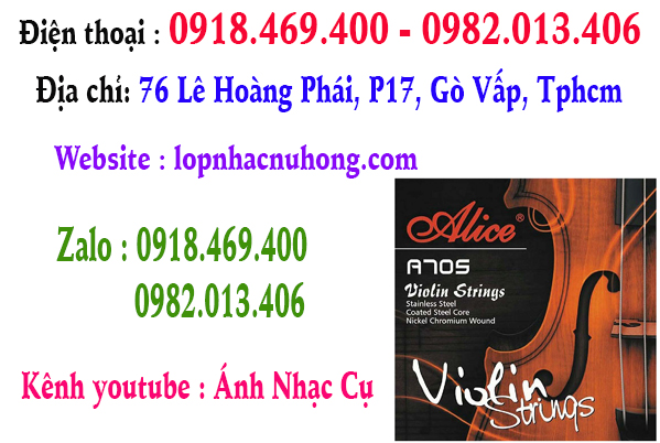 Chuyên thay dây đàn violin ( vĩ cầm ) tại gò vấp, tphcm, sài gòn