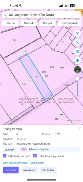 Đất đẹp Long Định, Cần Đước, 246m², giá tốt 1.55 tỷ, SHR, đầu tư sinh lời