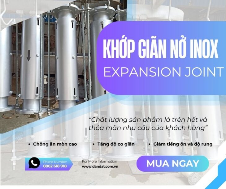 Ống bù trừ giãn nở nhiệt inox, Khớp bù trừ giãn nỡ, Khớp nối giãn nở inox pasty – Giá tốt