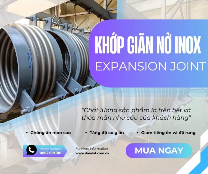 Ống bù trừ giãn nở nhiệt inox, Khớp bù trừ giãn nỡ, Khớp nối giãn nở inox pasty – Giá tốt