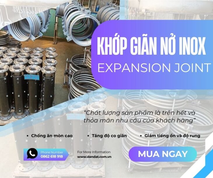 Ống bù trừ giãn nở nhiệt inox, Khớp bù trừ giãn nỡ, Khớp nối giãn nở inox pasty – Giá tốt