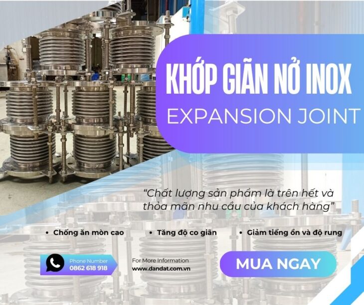 Ống bù trừ giãn nở nhiệt inox, Khớp bù trừ giãn nỡ, Khớp nối giãn nở inox pasty – Giá tốt