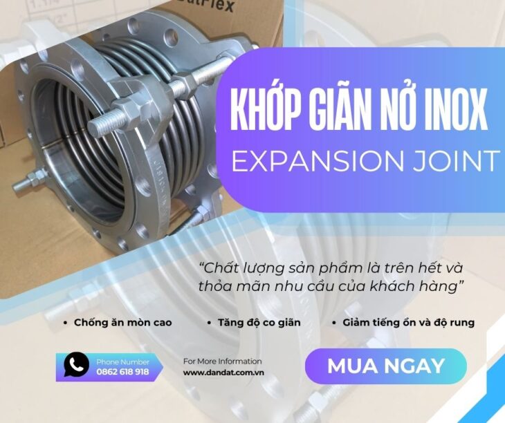 Ống bù trừ giãn nở nhiệt inox, Khớp bù trừ giãn nỡ, Khớp nối giãn nở inox pasty – Giá tốt