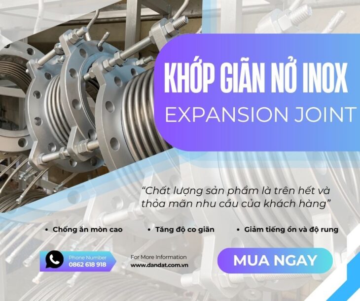 Ống bù trừ giãn nở nhiệt inox, Khớp bù trừ giãn nỡ, Khớp nối giãn nở inox pasty – Giá tốt