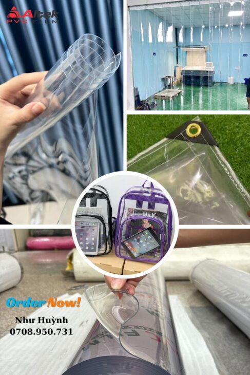 Gía màng nhựa pvc trong dẻo khổ lớn