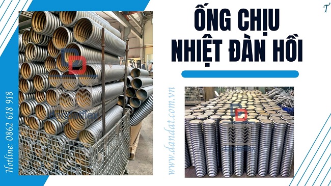 Khớp nối giảm rung máy bơm, khớp nối mềm nối bích chịu nhiệt, khớp nối mềm nối bích inox 316