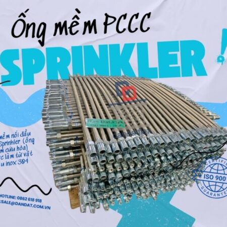 Ống nối mềm đầu phun chữa cháy, ống mềm PCCC, dây mềm kết nối đầu phun sprinkler, thiết bị PCCC