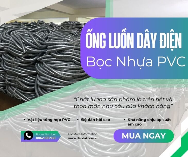 Ống Ruột Gà Luồn Dây Điện Chống Cháy