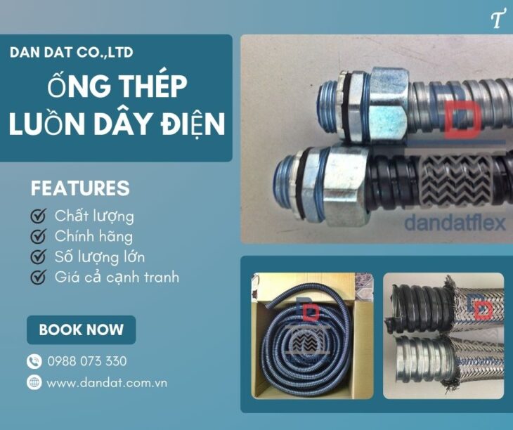 Ống ruột gà inox, ống luồn dây điện bọc nhựa PVC, ống ruột gà lõi thép bọc nhựa – bọc lưới