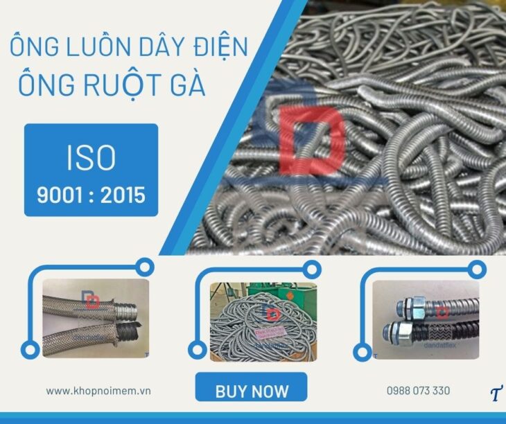 Ống ruột gà inox, ống luồn dây điện bọc nhựa PVC, ống ruột gà lõi thép bọc nhựa – bọc lưới