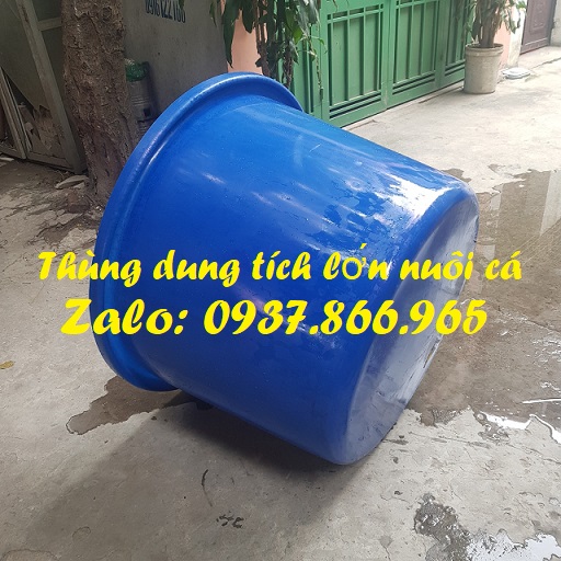 Thùng tròn dung tích lớn, thùng công nghiệp, thùng nuôi hải sản, thùng nuôi cá