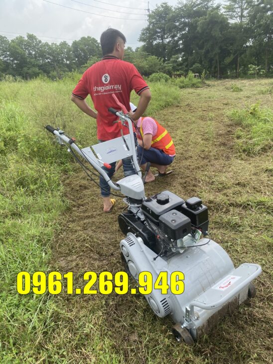 Máy cắt cỏ trục băm Kawasaki VMTB70R mẫu mới cải tiến hộp số 2 tiến 1 lùi