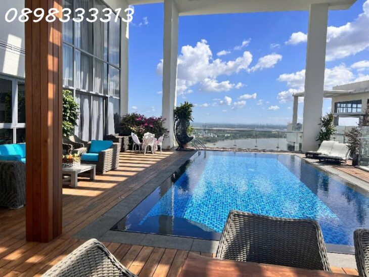 Bán Biệt thự trên cao PENHOUSE TÒA BORA BORA ĐẢO KIM CƯƠNG, Mặt tiền Trương Văn Bang, 100 tỷ, 340m2