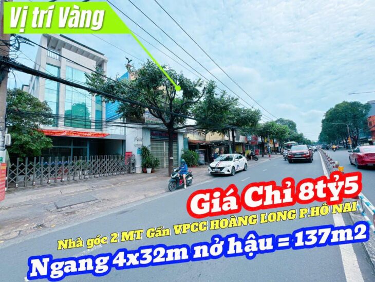 NHÀ 2 MẶT tiền NGUYỄN ÁI QUỐC – HỐ NAI – BIÊN HÒA – 8.5 TỶ – SỔ ĐỎ