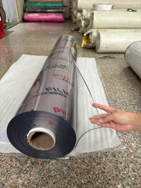 Màng pvc trong suốt giá tốt tại kho bên em
