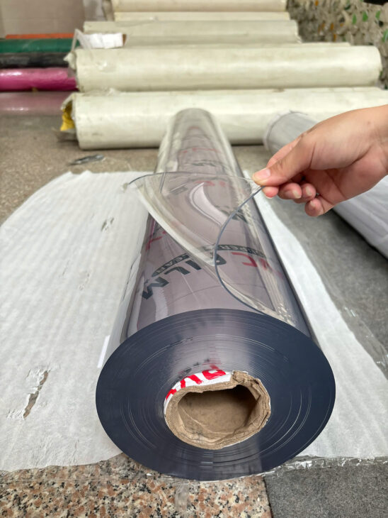 Màng pvc trong suốt giá tốt tại kho bên em