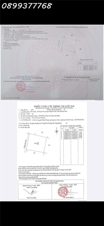 Bán lô đất Full thổ cư Sông Cầu Khánh Vĩnh chỉ 1.8m2/m2