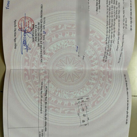 cần bán 66,9m đất full tại tân tiến CM-HN đường ô tô thông giá 1 tỷ