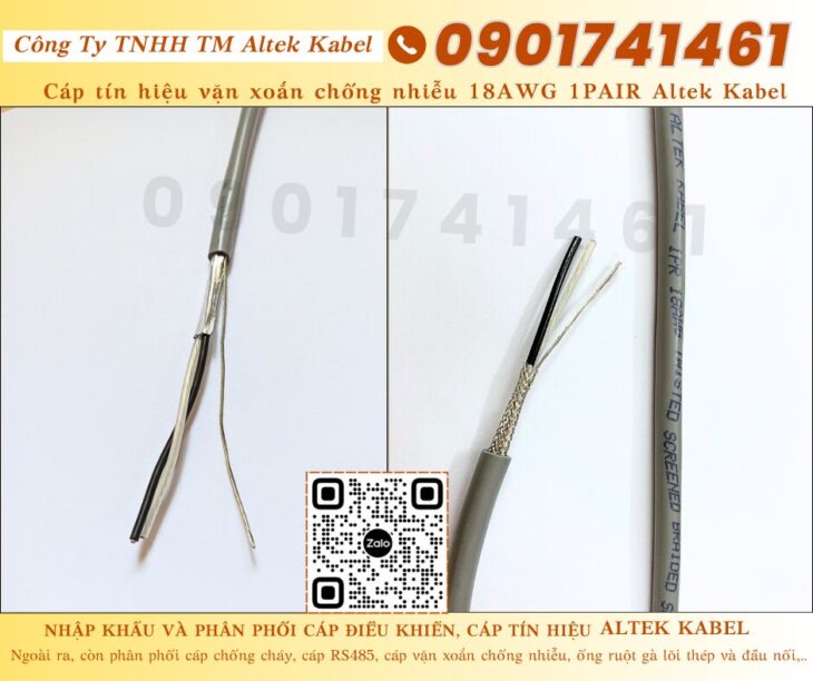 Cáp tín hiệu 18awg 1p, 2p, 3p, 4p Đà Nẵng, Huế, Quảng Ngãi, Quảng Nam
