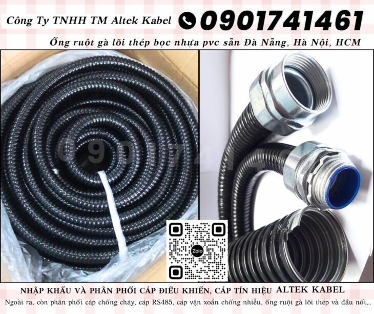 Ống ruột gà lõi thép 1 inch ( ID 25-OD 32) Cần Thơ, Long An, Đồng Tháp