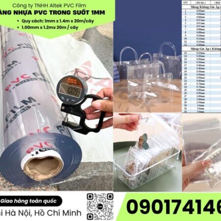 Tổng kho màng nhựa pvc dẻo trong suốt tại Hà Nội, Hồ Chí Minh