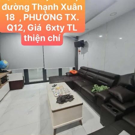 🔥🔥Bán Nhà Mặt Tiền (6mx13m) 76m2, đường Thạnh Xuân 18 , PHƯỜNG TX. Q12, Giá 6xty TL thiện chí